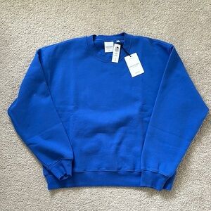 Aritzia Jazz Blue Perfect Sweatshirt size L